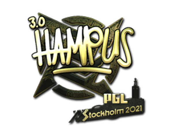 Sticker | hampus (Gold) | Stockholm 2021