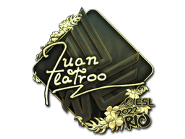 Sticker | juanflatroo (Gold) | Rio 2022