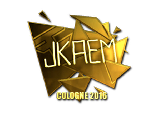 Sticker | jkaem (Gold) | Cologne 2016