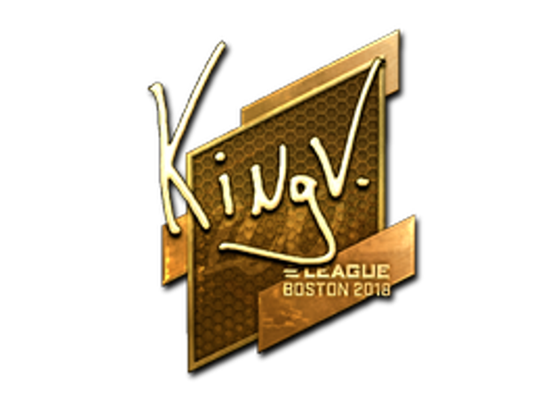 Sticker | kNgV- (Gold) | Boston 2018