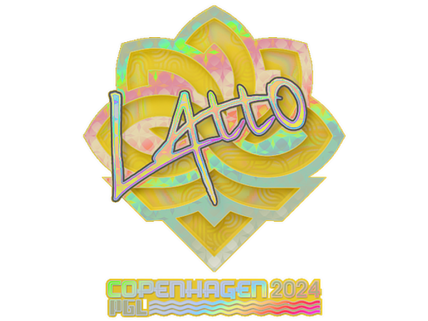 Наклейка | latto (голографическая) | Копенгаген-2024