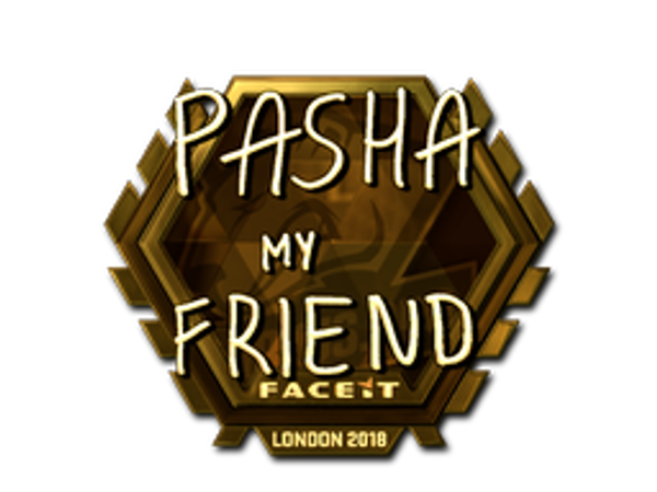 Sticker | pashaBiceps (Gold) | London 2018
