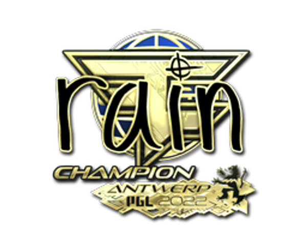 Sticker | rain (Gold, Champion) | Antwerp 2022