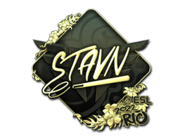 Наклейка | stavn (золотая) | Рио-2022