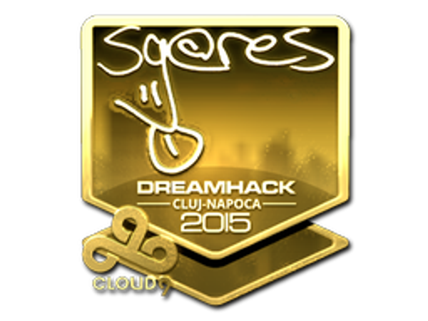 Наклейка | seang@res (золотая) | Клуж-Напока-2015