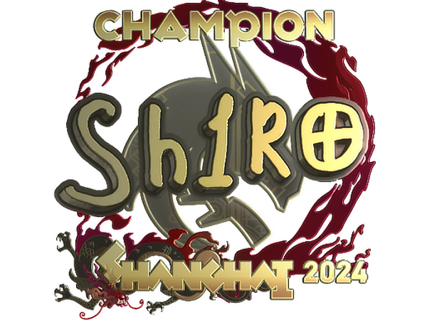 Sticker | sh1ro (Gold, Champion) | Shanghai 2024