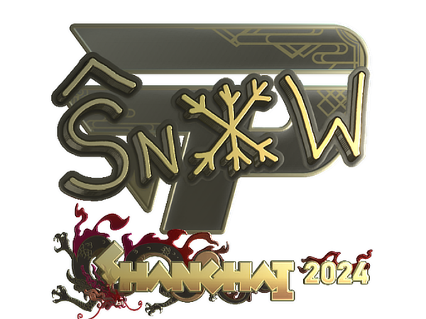 Sticker | snow (Gold) | Shanghai 2024
