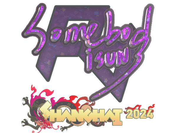 Sticker | somebody (Glitter) | Shanghai 2024