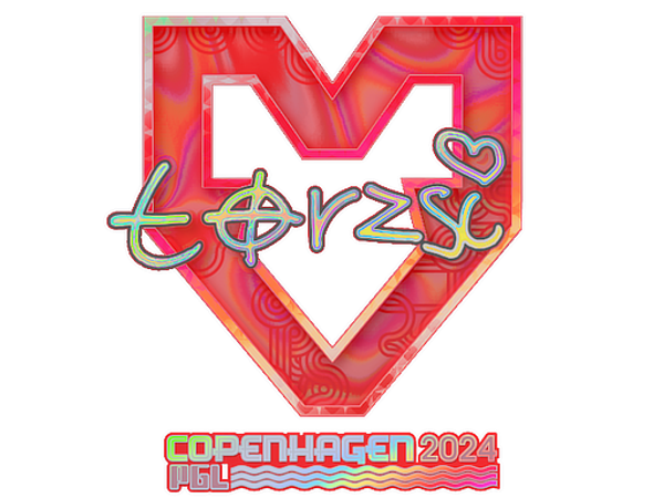 Наклейка | torzsi (голографическая) | Копенгаген-2024