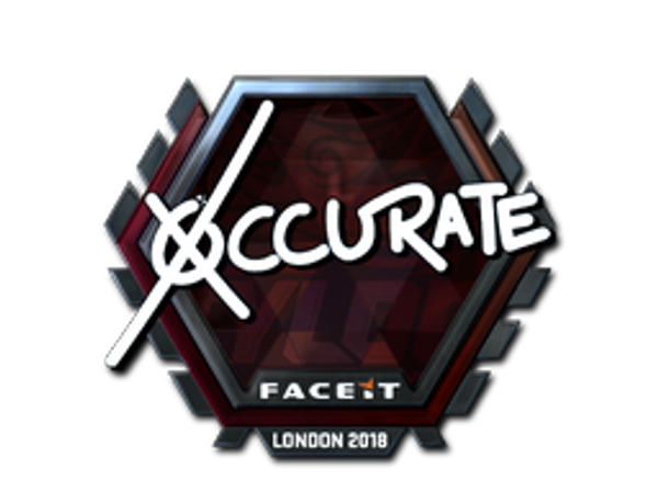 Sticker | xccurate (Foil) | London 2018