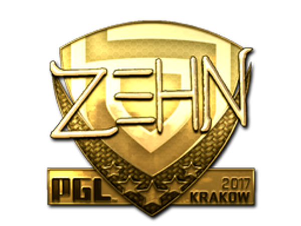 Наклейка | zehN (золотая) | Краков-2017