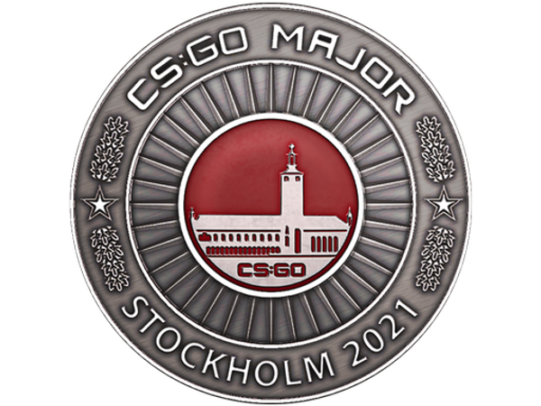 Серебряная монета PGL Major Stockholm 2021