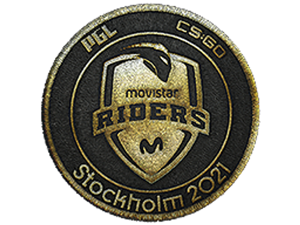 Нашивка | Movistar Riders (золотая) | Стокгольм-2021
