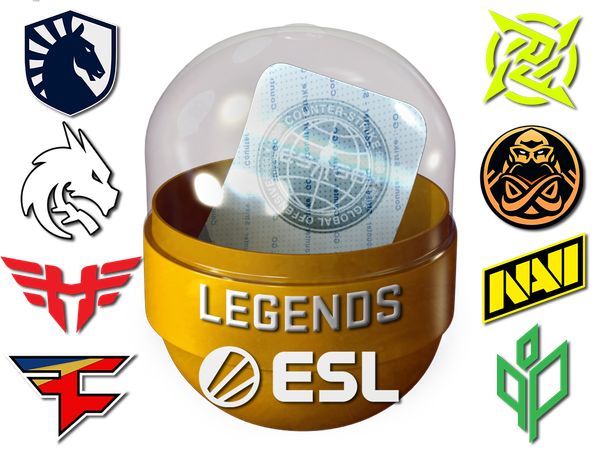 Капсула с наклейками легенд IEM Rio Major 2022