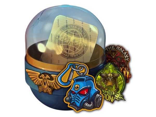 Капсула с наклейками Warhammer 40,000